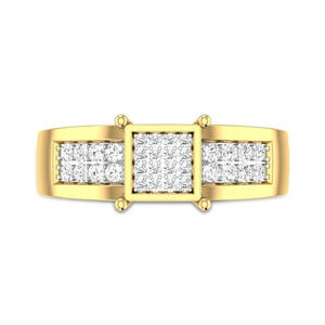 Refine Square Zircon Luxury Princess Fashion Square Rings for Women,EVGG1262